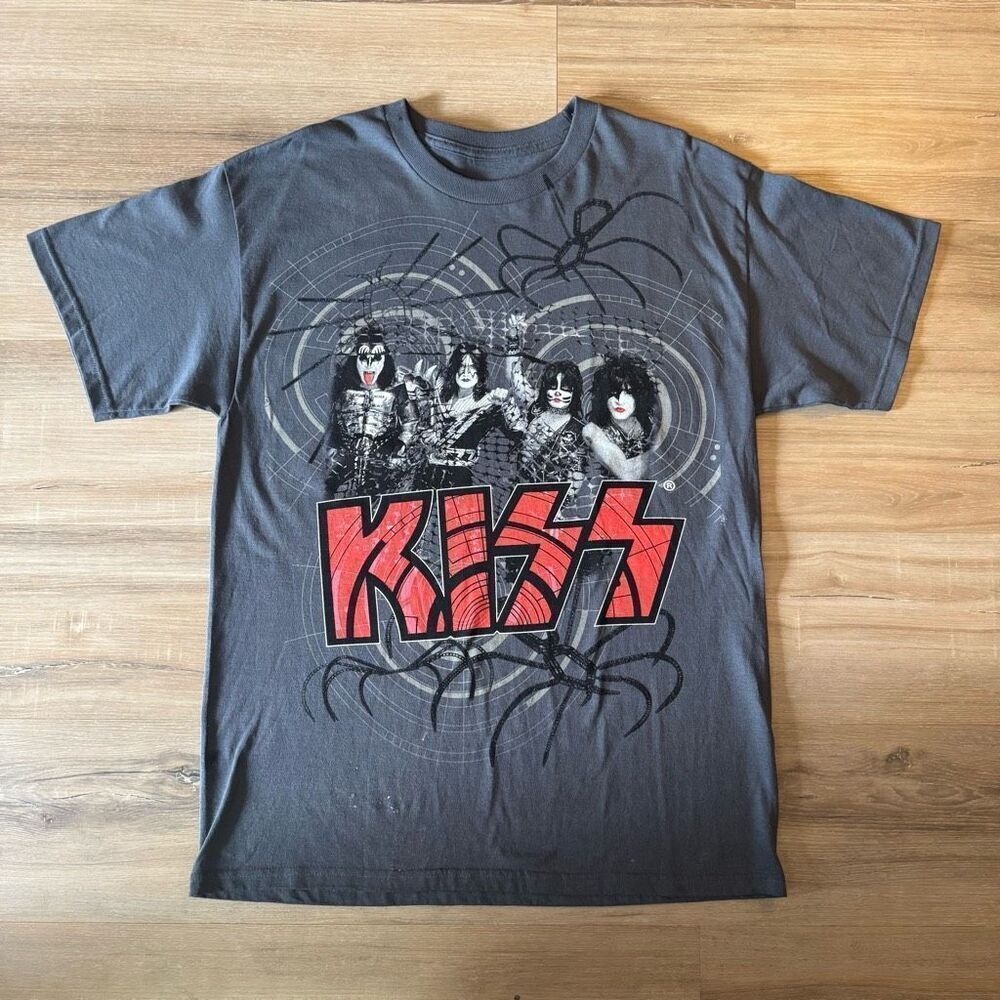 Kiss 2013 I Survived The Monster Gray Graphic Shirt Size M Official Merch Rock